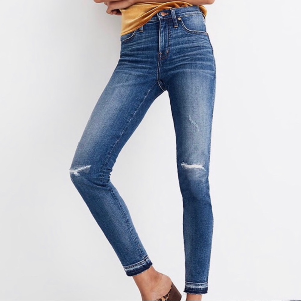 Madewell Drop Hem 9” Skinny Jeans - 35 tall